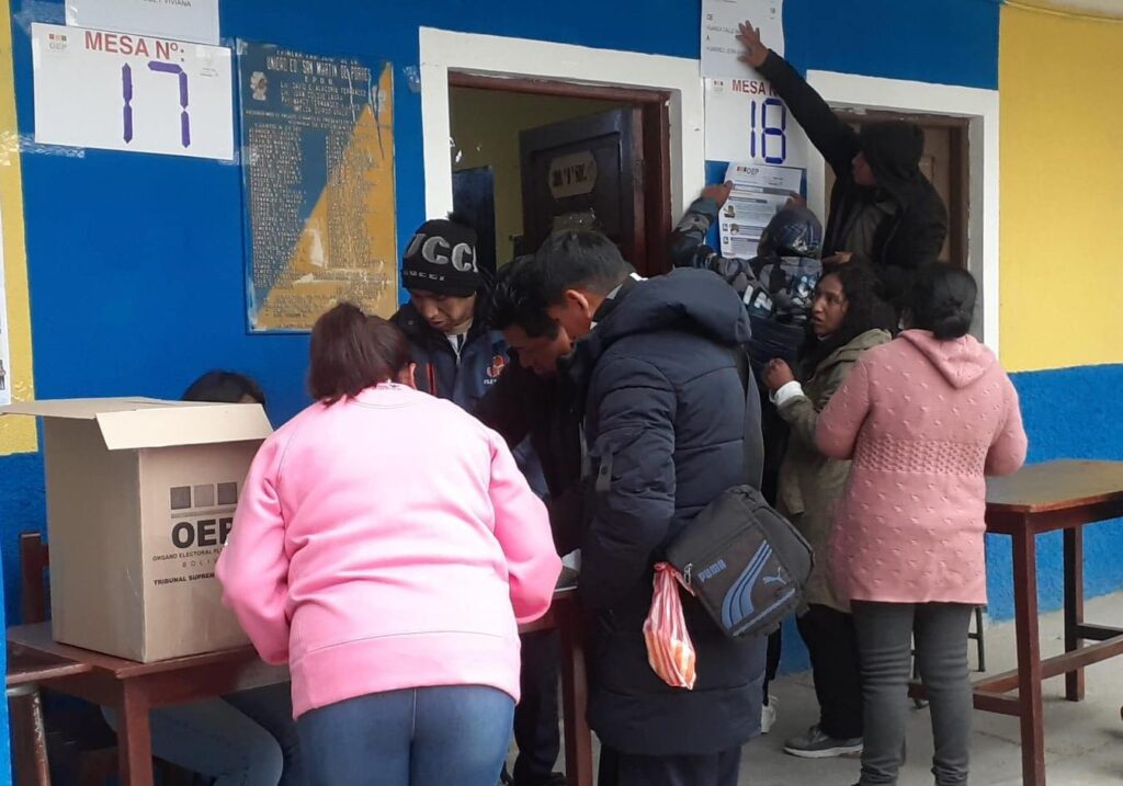 Las elecciones en Bolivia. / Foto: TSE.